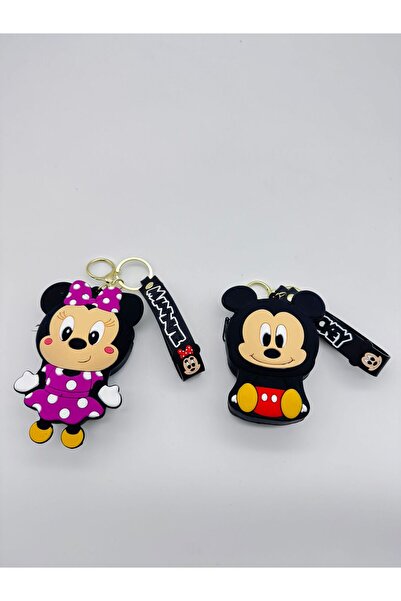 NATUREL Mickey Mouse Figürlü Silikon Cüzdan Anahtarlık