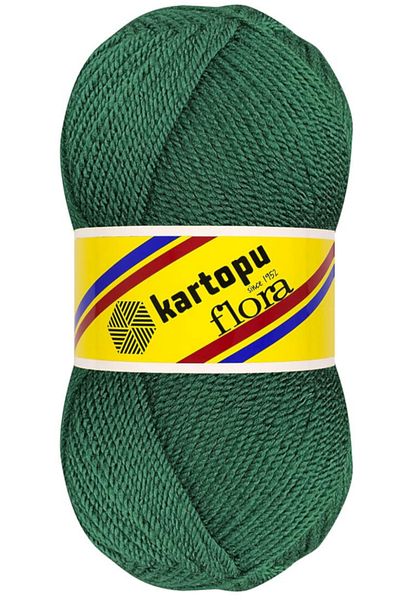 Kartopu Flora Booties Πλεκτό νήμα Πράσινο K1416