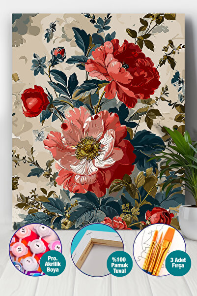 Picasso World Hobby Art Sayılarla Boyama Numaralı Tuval Seti Fırça Boya Dahil...