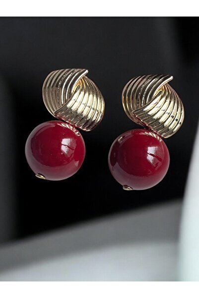 NAİFTAKIAKSESUAR Kadın İncili Sallantı Çelik Küpe