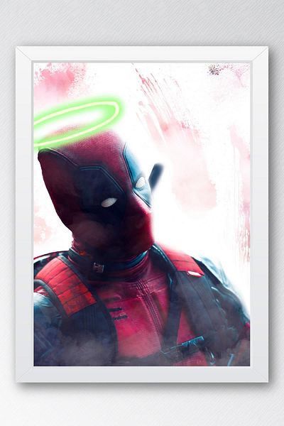 Saturn Πίνακας με κορνίζα Deadpool - Πίνακας αφίσας ταινίας Marvel