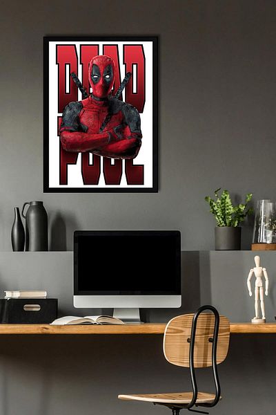 Saturn Pictură înrămată de Deadpool - Pictură poster film Marvel