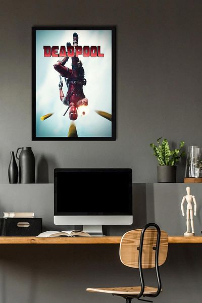 Saturn Pictură înrămată de Deadpool - Pictură poster film Marvel