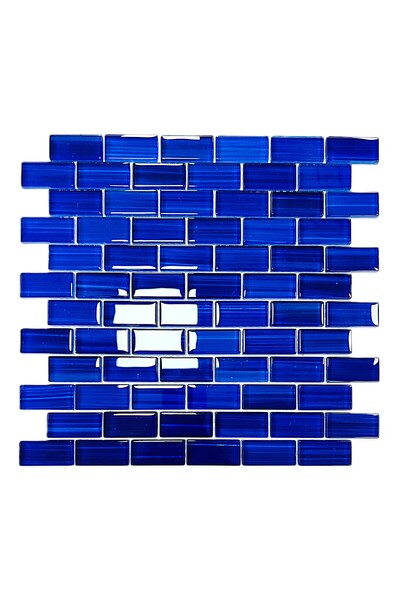 MozaiKristaL Havuz ve Tüm yüzeyler için 23x48mm Mavi, 30x30 Fileli Kristal Mozaik ( 1 m2 Fiyatıdır )