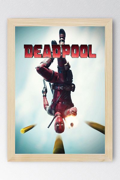 Saturn Πίνακας με κορνίζα Deadpool - Πίνακας αφίσας ταινίας Marvel