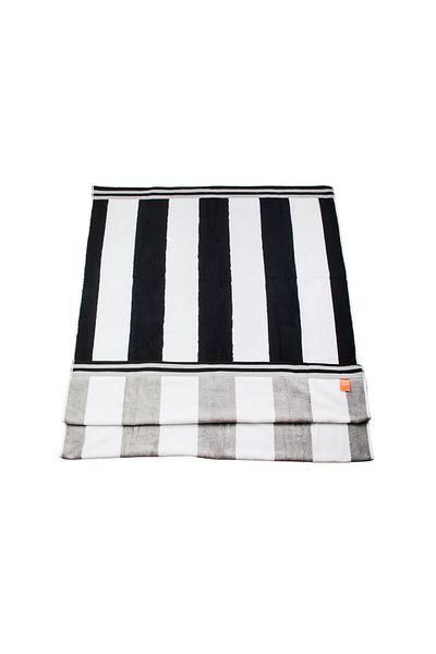 Orange Bed & Bath Beach Towel Cotton 100 × 180 cm - Black