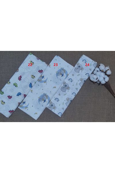 Alpıno Newborn, 100% Cotton 85cm X 85cm Multi-Purpose Muslin Blanket, Baby Blanket, Muslin Cloth (3 Pcs)