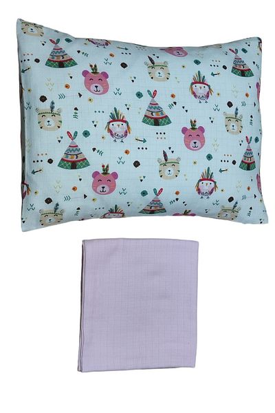 Alpıno Newborn Muslin Cover and Blanket Set - 100cm X 120cm + 35cm X 45cm Pillowcases