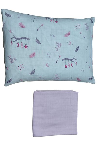 Alpıno Newborn Muslin Cover and Blanket Set - 100cm X 120cm + 35cm X 45cm Pillowcases