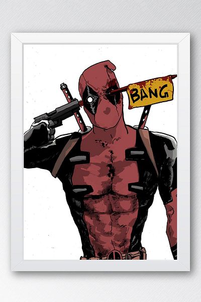 Saturn Pictură înrămată de Deadpool - Pictură poster film Marvel