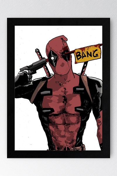 Saturn Pictură înrămată de Deadpool - Pictură poster film Marvel