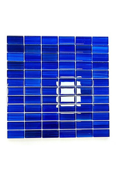 MozaiKristaL Havuz Ve Tüm Yüzeyler Için 23x48mm Mavi, 30x30mm Fileli Kristal Mozaik. ( 1m2 Fiyatıdır )