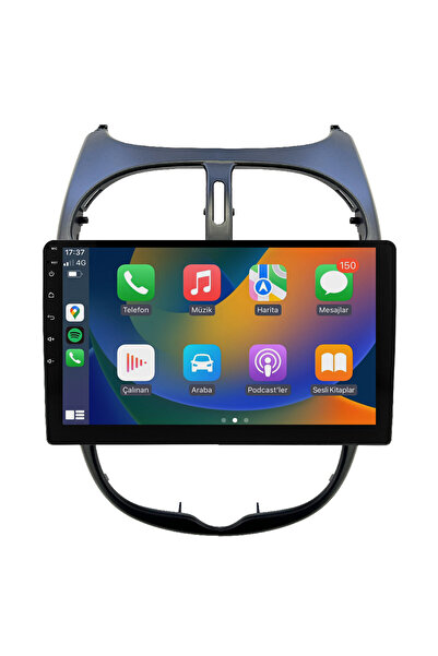 smartgo Peugeot 206 Android Multimedya Sistemi (2006-2011) 6+64 GB 4K OLED teyp