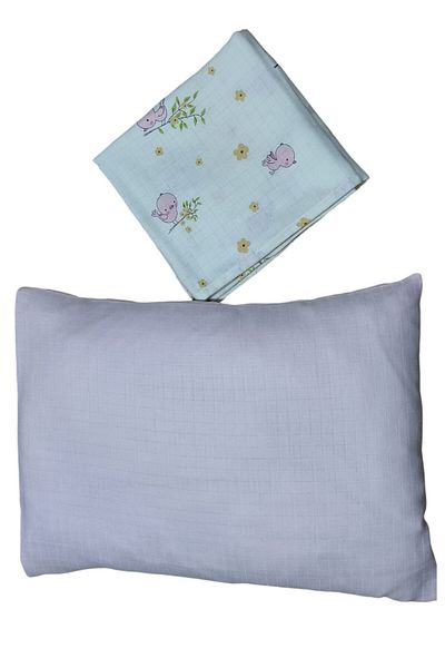 Alpıno Newborn Muslin Cover and Blanket Set - 100cm X 120cm + 35cm X 45cm Pillowcases