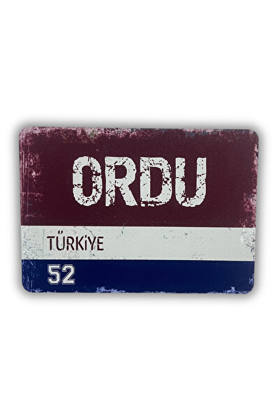 ERİSTAKI ORDU Yazılı Retro Ahşap Türkiye Şehir Magneti-Buzdolabı Süsü-Hediyel...