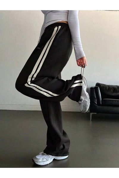 RockMore Blue Direction Oversize Sweatpants