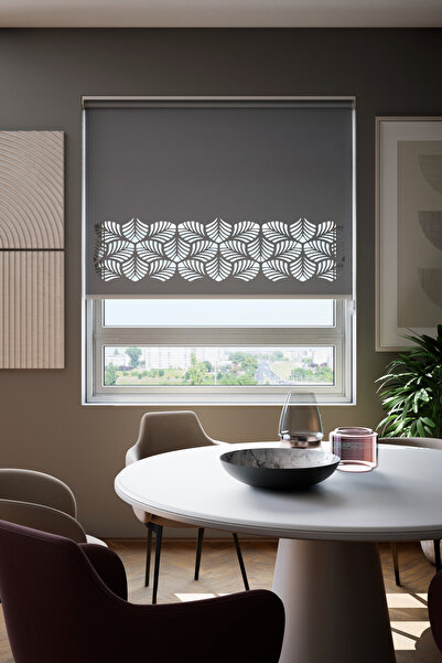 Genel Markalar Lazer Kesim Mat Stor Perde, Lazer Kesimli Modern Serisi, M-151...