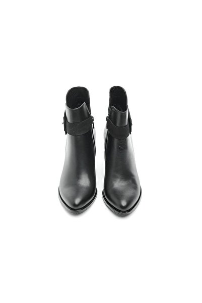 derinet Hakiki Deri Fermuarlı Kadın Bot