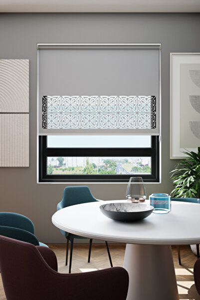 Genel Markalar Lazer Kesim Mat Stor Perde, Lazer Kesimli Klasik Serisi, C-161...