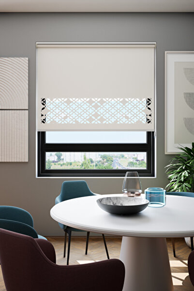 Genel Markalar Lazer Kesim Mat Stor Perde, Lazer Kesimli Klasik Serisi, C-131...