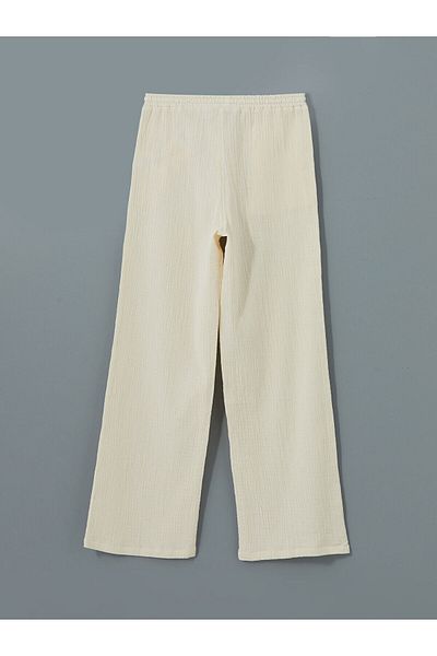 LC Waikiki Elastic Waist Textured Women's Trousers