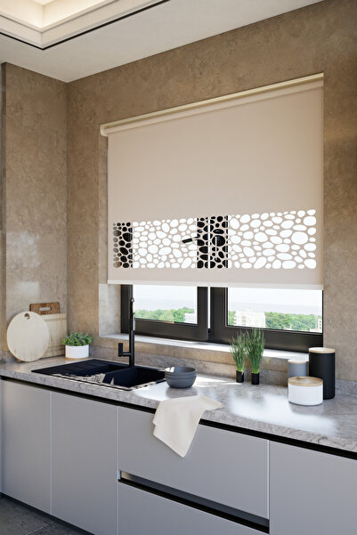 Genel Markalar Lazer Kesim Mat Stor Perde, Lazer Kesimli Klasik Serisi, C-121...