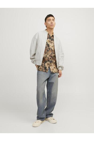 Jack & Jones Jorfaro Linen Bomber Jacket 12253174 -Mo