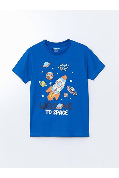 LC Waikiki Set de pijamale pentru copii LCW Kids, cu gâtul rotund, pentru băieți
