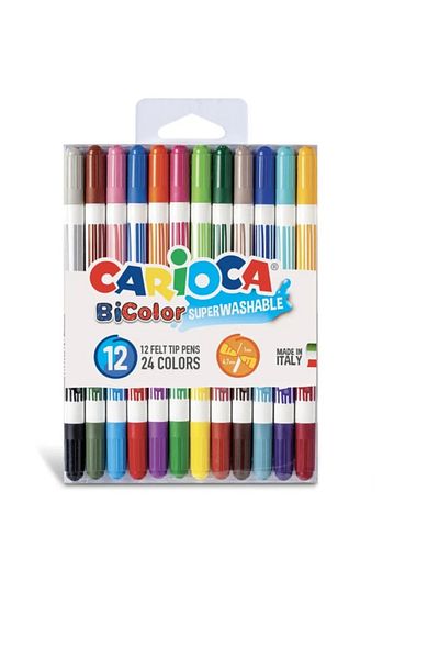 ileri grup Washable Double Ended Felt Crayons 12 Pack 24 Colors