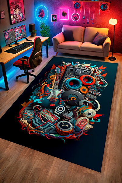 Alpacarpet Kaymaz Taban Makinede YıkanabilirGaming Oyuncu Playstation Xbox Ga...