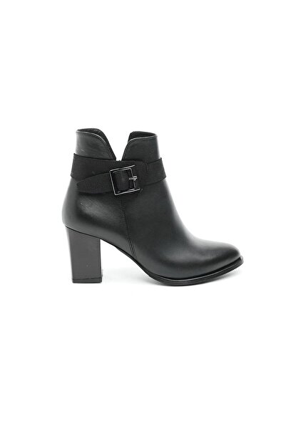 derinet Hakiki Deri Fermuarlı Kadın Bot