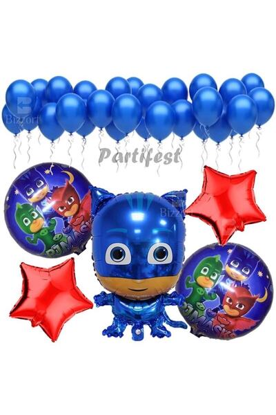 Parti Station Pijamaskeliler Yaş Balon Seti Pjmasks Konsept Helyum Balon Set ...