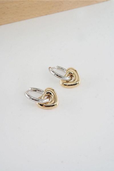 By Zeyna Aksesuar Women's Vip Series 316 L Steel Antiallergic 2.5cm Star Model Earrings