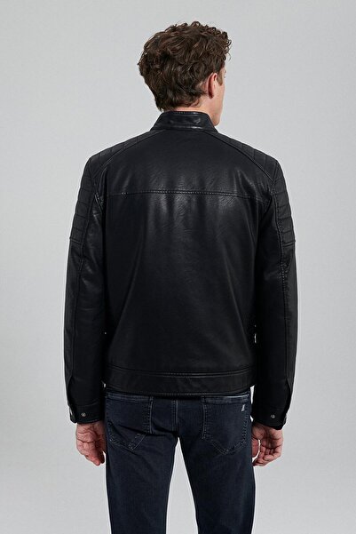 Mavi M0110345-900 Куртка чорна Ss Чоловіча шкіряна куртка
