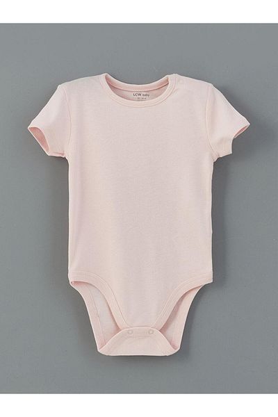 LC Waikiki Lcw Baby Crew Neck Printed Baby Girl Snap Body 2-Piece