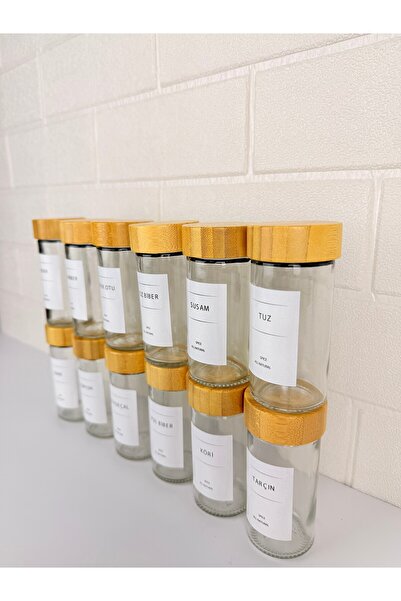 Mirilliahome Set of 12 Bamboo Spices