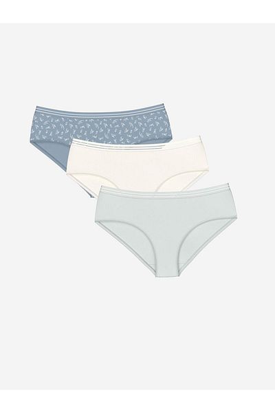 LC Waikiki LCW DREAM εμπριμέ Hipster εσώρουχα 3 Συσκευασία