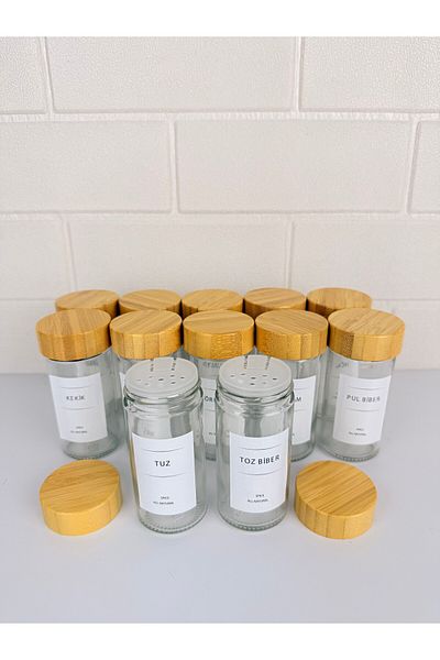 Mirilliahome Set of 12 Bamboo Spices