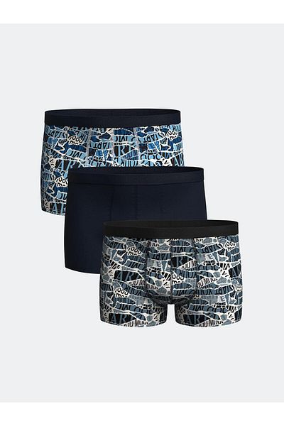 LC Waikiki Standard Fit Cotton Flexible Ανδρικό Boxer 3 τεμαχίων