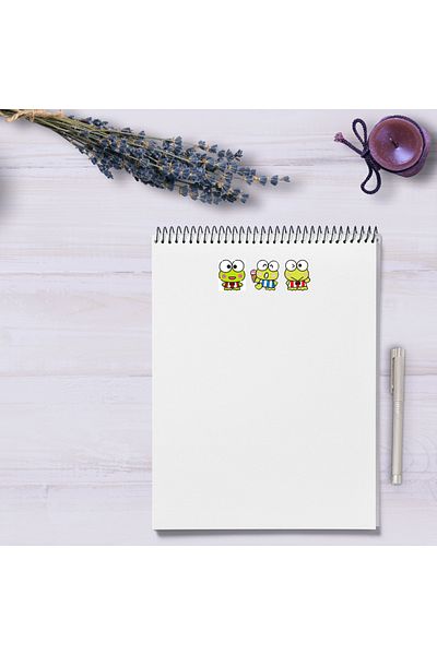 Ororabutik Hello Kitty Keroppi 99 Pieces Σετ αυτοκόλλητων - Σκίτσο με ετικέτα