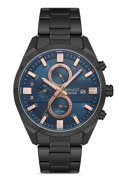 Ferrucci Men's Wristwatch - Dual Time with Function and Calendar