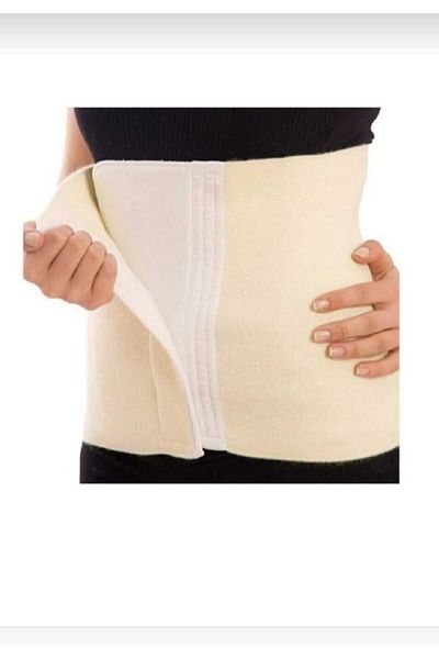 S&D ÇARŞİ Velcro Wool Corset - Made with Fabric to Keep Waist, Abdomen and Kidneys Warm