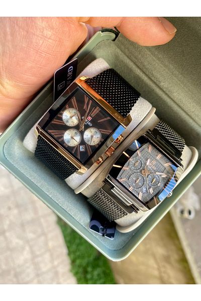 Reward Waterproof Double Arms Steel Lover Watch - Original Box