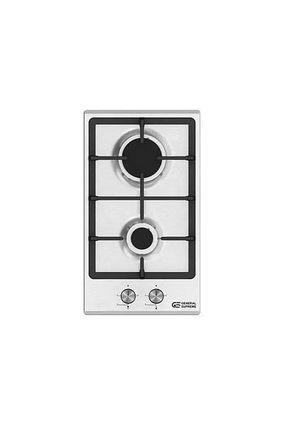 General Supreme Built-in Hobs Gas 30CM 2 Burner, Cast Iron, Full Safety, Turkey