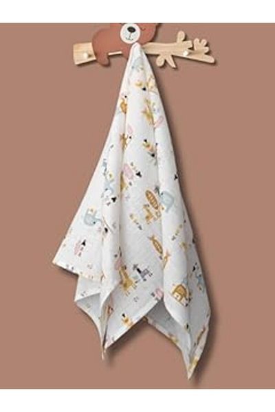 Epatim Multi-Purpose Muslin Cover & Taniye, 100% Cotton, 85X90 cm