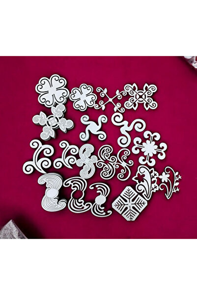 keciidizayn 12 Adet MDF İğne Oyası Çizim Aparatı