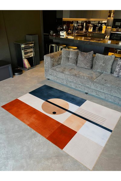 Rugs Modern Halı Emre Collection Multicolored Mixed Abstract Shapes Patterned...