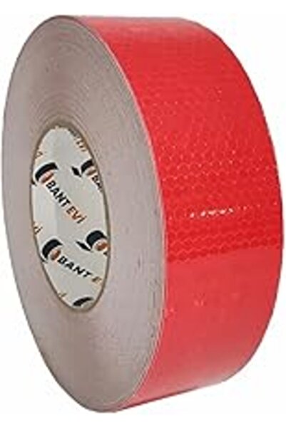 ebadi شريط عاكس للضوء من باند هاوس، شريط عاكس أحمر اللون، شريط تحذيري أحمر خل...