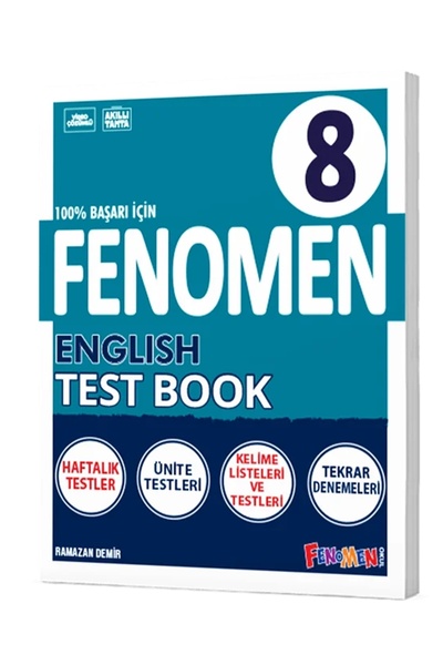 Fenomen Yayıncılık 2024-2025 Müfredat Yeni Nesil 8.Sınıf Test Book ( İNGİLİZC...