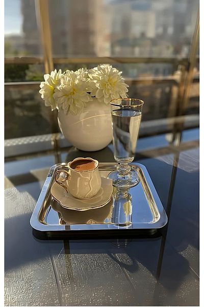 Abant Stainless Steel 6-Piece Square Presentation Tray